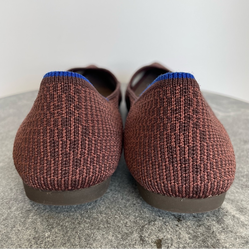 Rothys Truffle Python Brown Print The Point Flats… - image 4